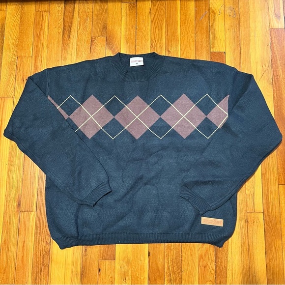 Taylor Swift 4XL Navy Blue All Too Well Red Argyle Sweater Concert Festival Tour - Picture 1 of 11